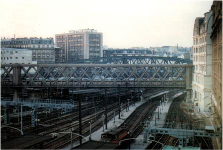 Paris, Gare de l'est, kurz nach der Ausfahrt